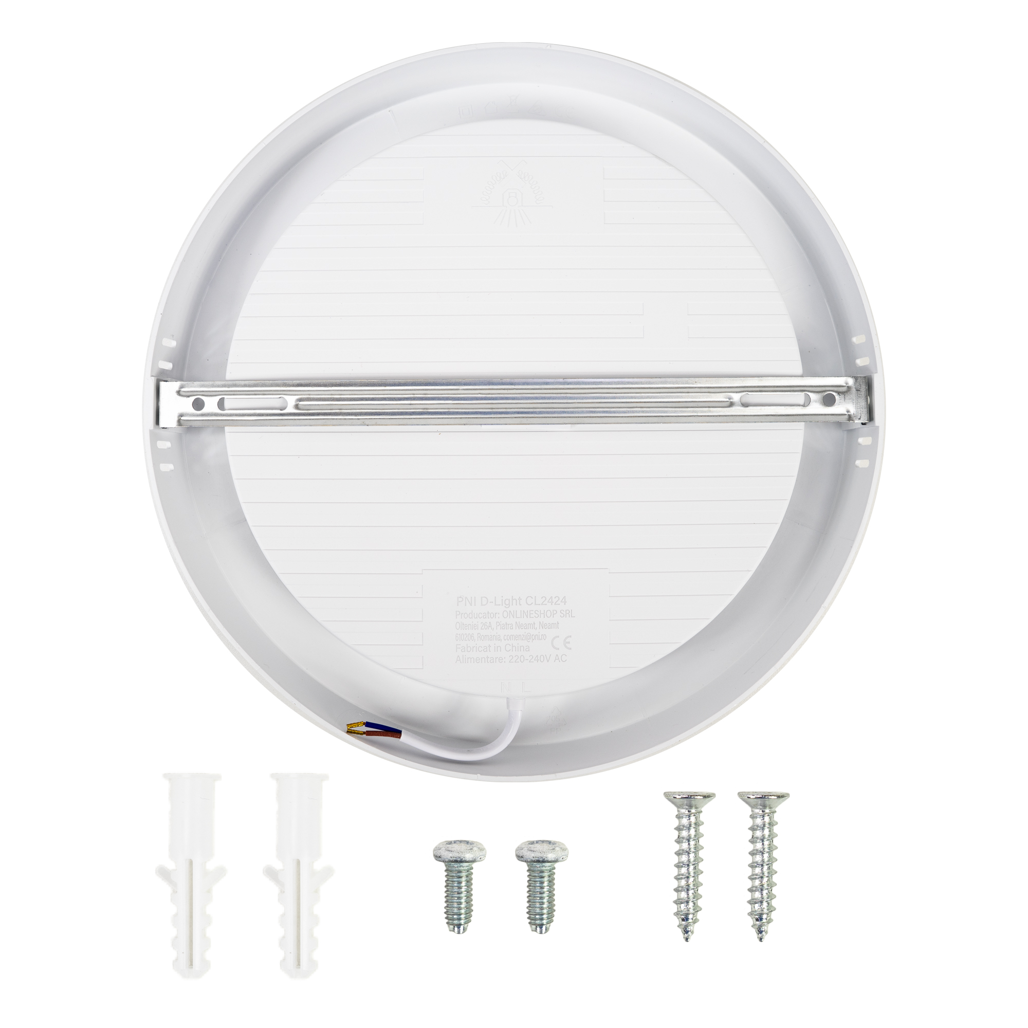 Plafonnier LED Rond PNI D-Light CL2424 24W 2640 lm – Blanc Chaud 2700K, Ø29 cm, 230V – Image 3