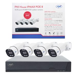 Kit de vidéosurveillance PNI House IPMAX POE 8