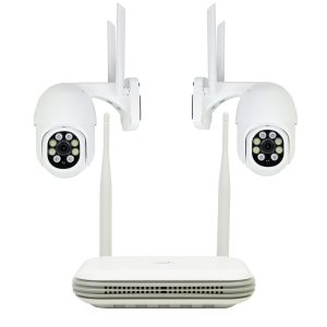 Kit vidéosurveillance WiFi 4K avec NVR et 2 caméras extérieures 8MP IP65 PNI