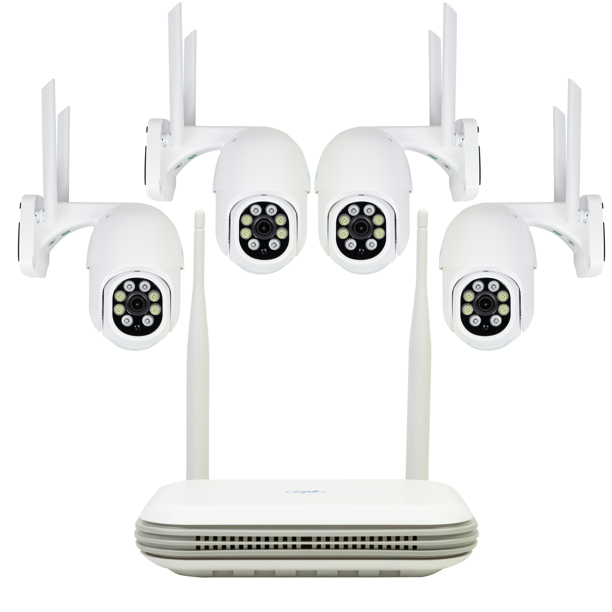 Kit vidéosurveillance WiFi 4K avec NVR et 4 caméras extérieures 8MP IP65 PNI