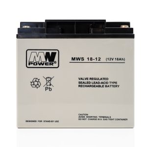 Batterie AGM Gel MW 18-12S 12V 18Ah – Batterie Étanche VRLA pour Alarme, UPS et Vidéosurveillance