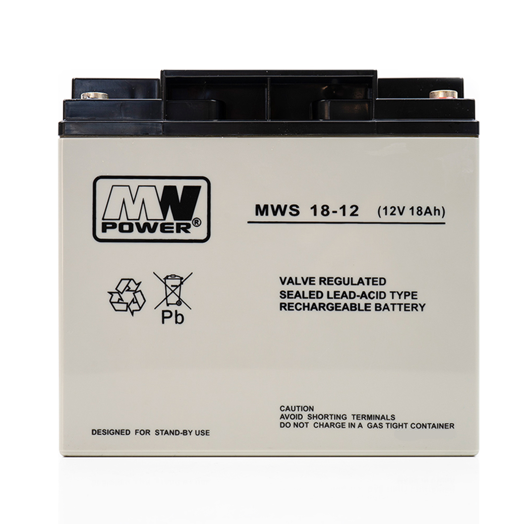 Batterie AGM Gel MW 18-12S 12V 18Ah – Batterie Étanche VRLA pour Alarme, UPS et Vidéosurveillance