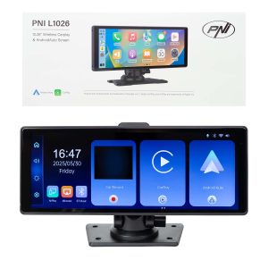 Autoradio Écran Tactile PNI L1026 10,26 Pouces – Apple CarPlay Sans Fil, Android Auto, Bluetooth et Kit Mains Libres