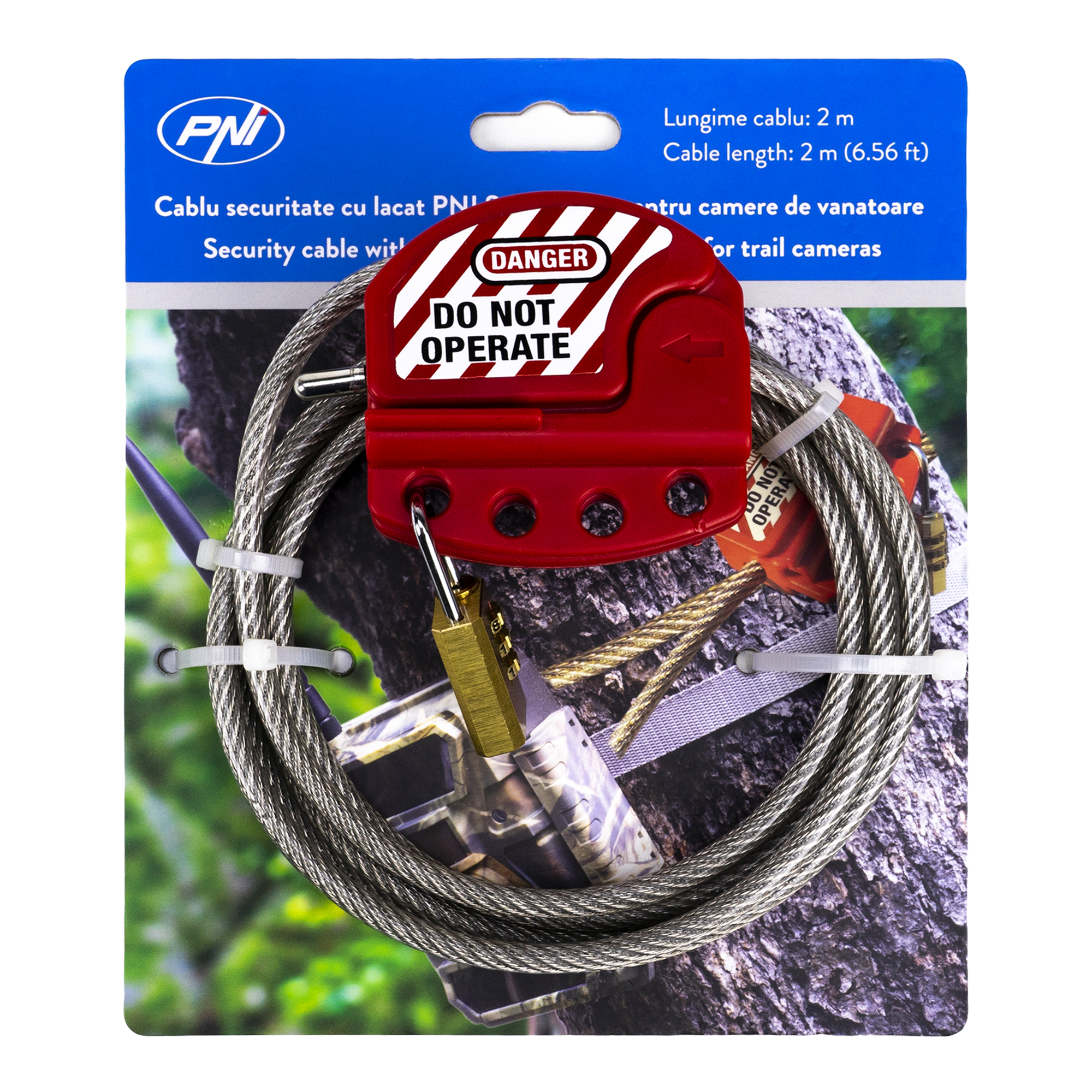 Câble de sécurité avec verrou intelligent PNI pour caméras de chasse – Image 6