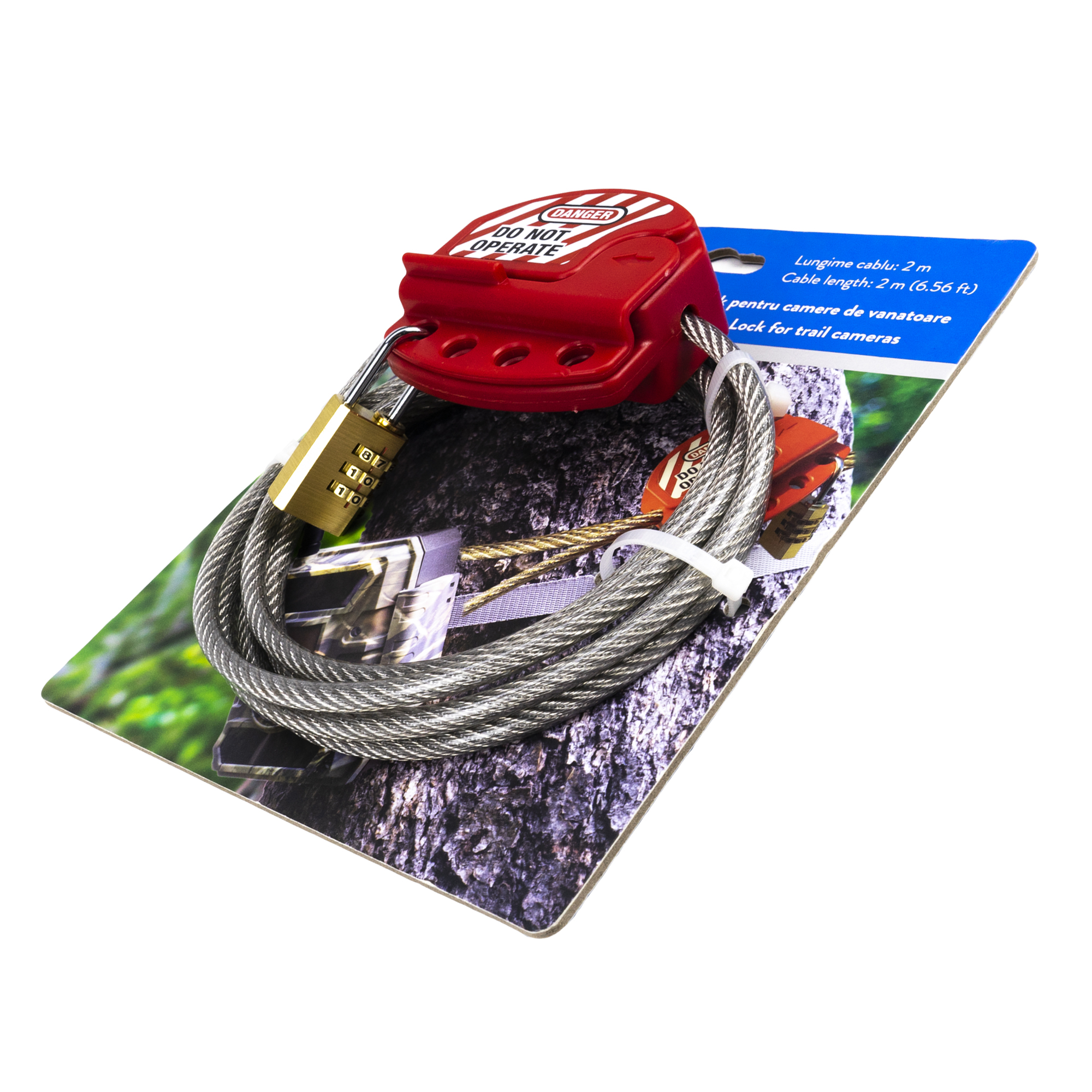 Câble de sécurité avec verrou intelligent PNI pour caméras de chasse – Image 3