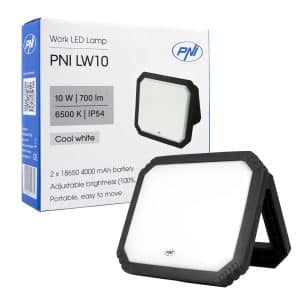 Lampe de travail LED 10 W, portable et rechargeable