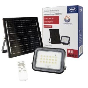 Projecteur LED 50W avec panneau solaire